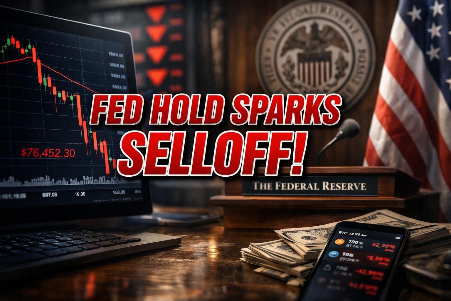 Fed Hold Sparks Bitcoin Selloff as ETF Inflows and Ethereum Bleed Deepen