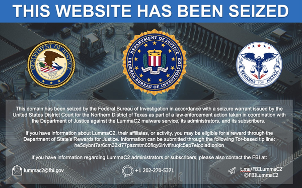 US Justice Department Seizes Domains Linked to LummaC2 Malware in Global Cybercrime Crackdown