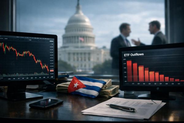 Clarity Act Advances as Bitcoin ETF Outflows and Cuban Sale Rattle Markets