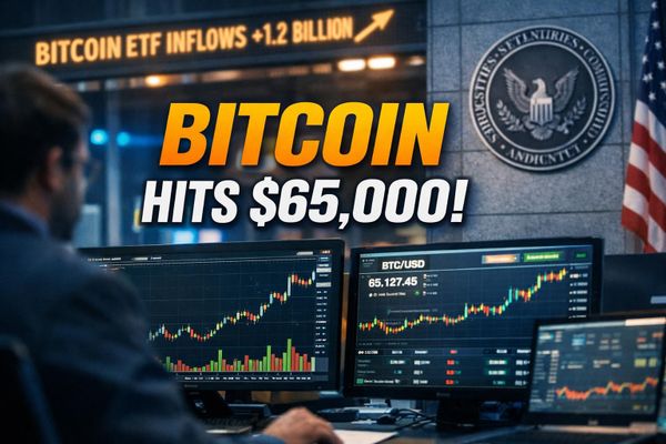 Bitcoin Clears $65K as Options Traders Eye $72K and SEC Moves to Legalize Token Sales