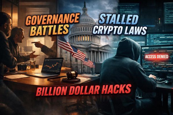 Bitcoin Governance Battle, Stalled Crypto Law, and a Billion Dollar Hack Year