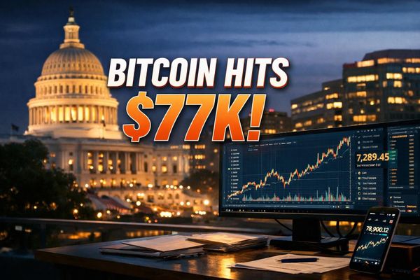 Bitcoin Tops $77K as CLARITY Act, ETF Inflows, and SEC Rules Converge