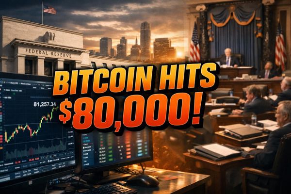 Bitcoin Tops $80,000 Amid ETF Inflows, Fed Fears, and Senate Pressure