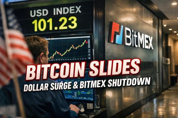 Bitcoin Slips on Dollar Surge as BitMEX Shuts Down After Eleven Years
