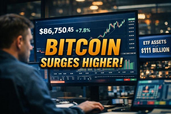 Bitcoin Nears Eight Month High as ETF Assets Top $111 Billion This Week
