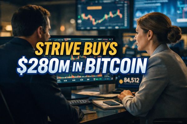 Strive Buys $280M in Bitcoin as US Crypto Rules and Thailand ETFs Shift Markets
