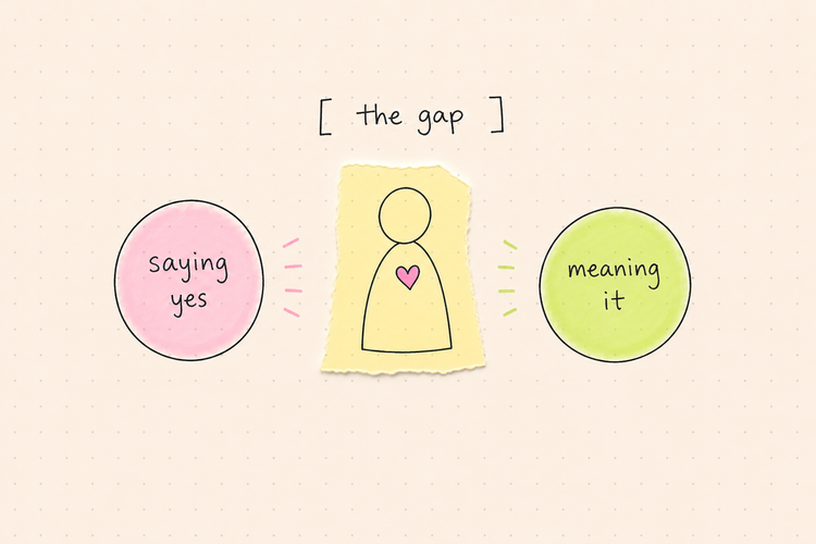 The gap between saying yes and meaning it