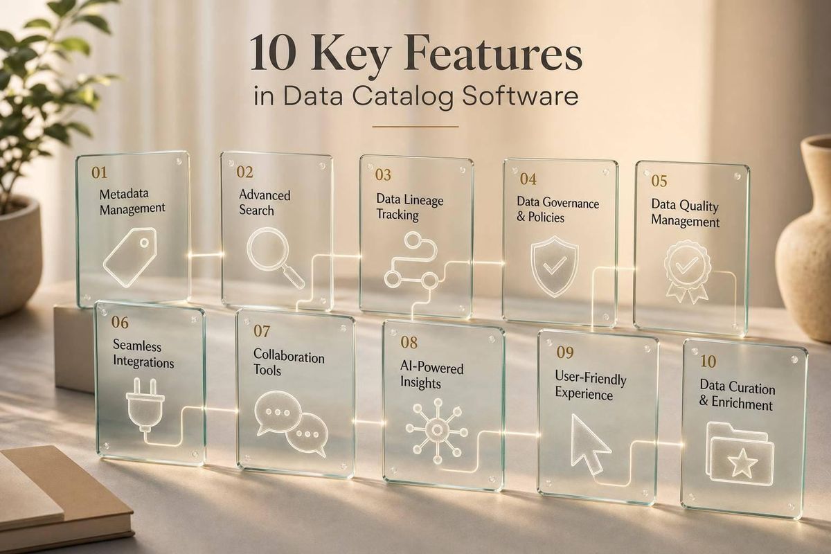 10 Key Features in Data Catalog Software