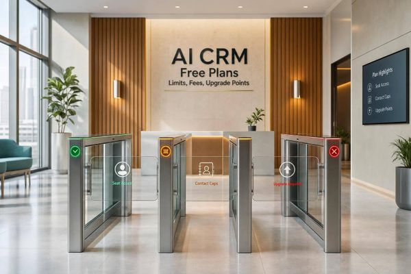 AI CRM Free Plans: Limits, Fees, Upgrade Points