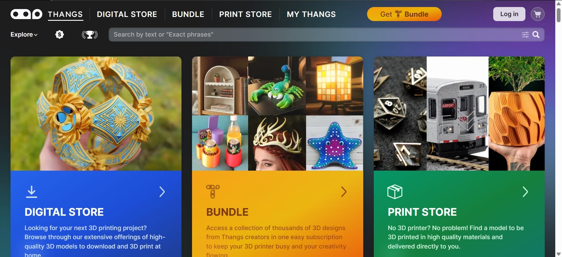 Thangs 3D Print Website