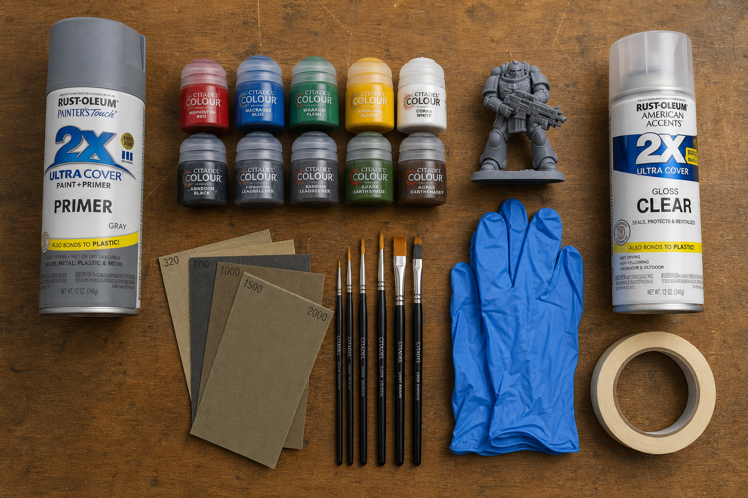 painting 3d prints tools