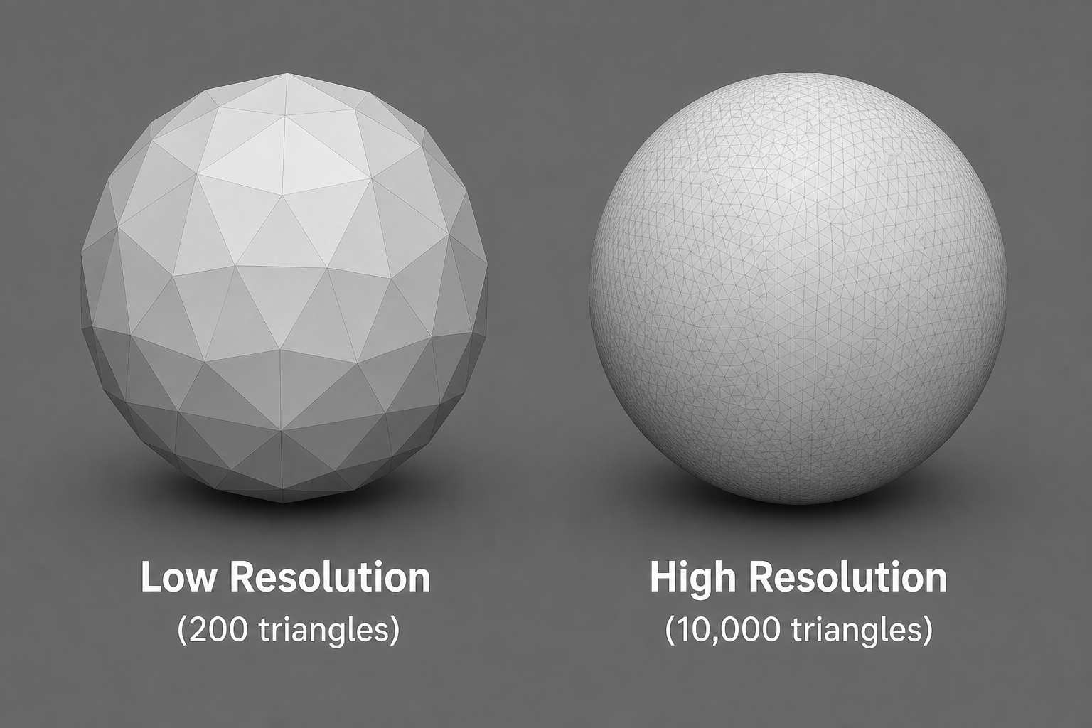 STL File Resolution Comparison