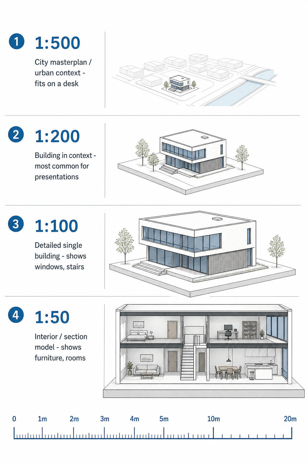 3d printing architecture scales