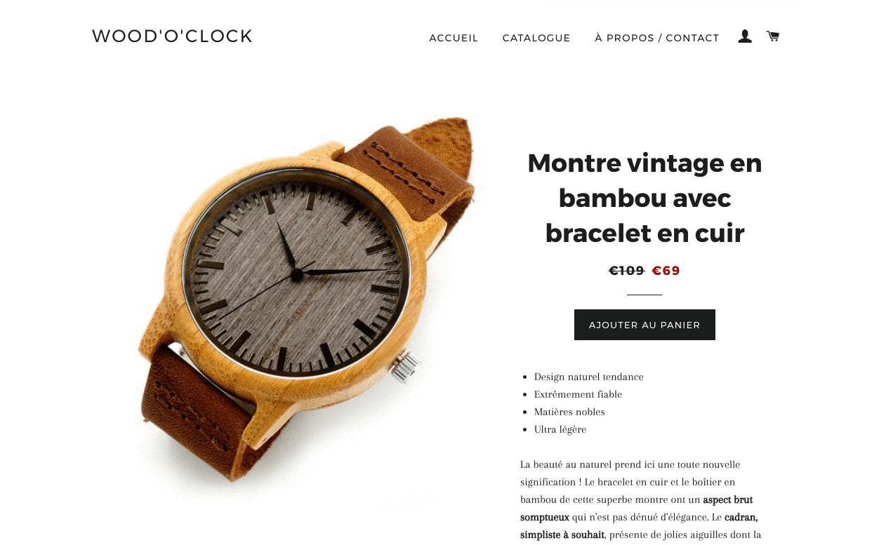 ecommerce right side sliding cart example