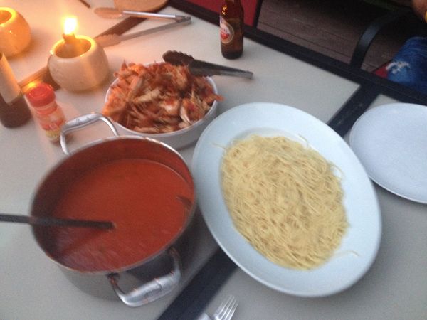 Linguine and Crabs