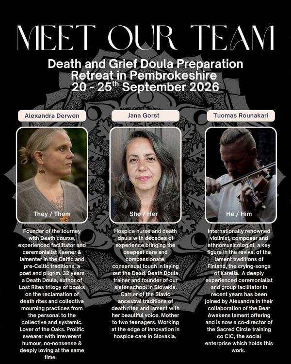Dream Team for our 2026 Death Doula Preparation Retreat!