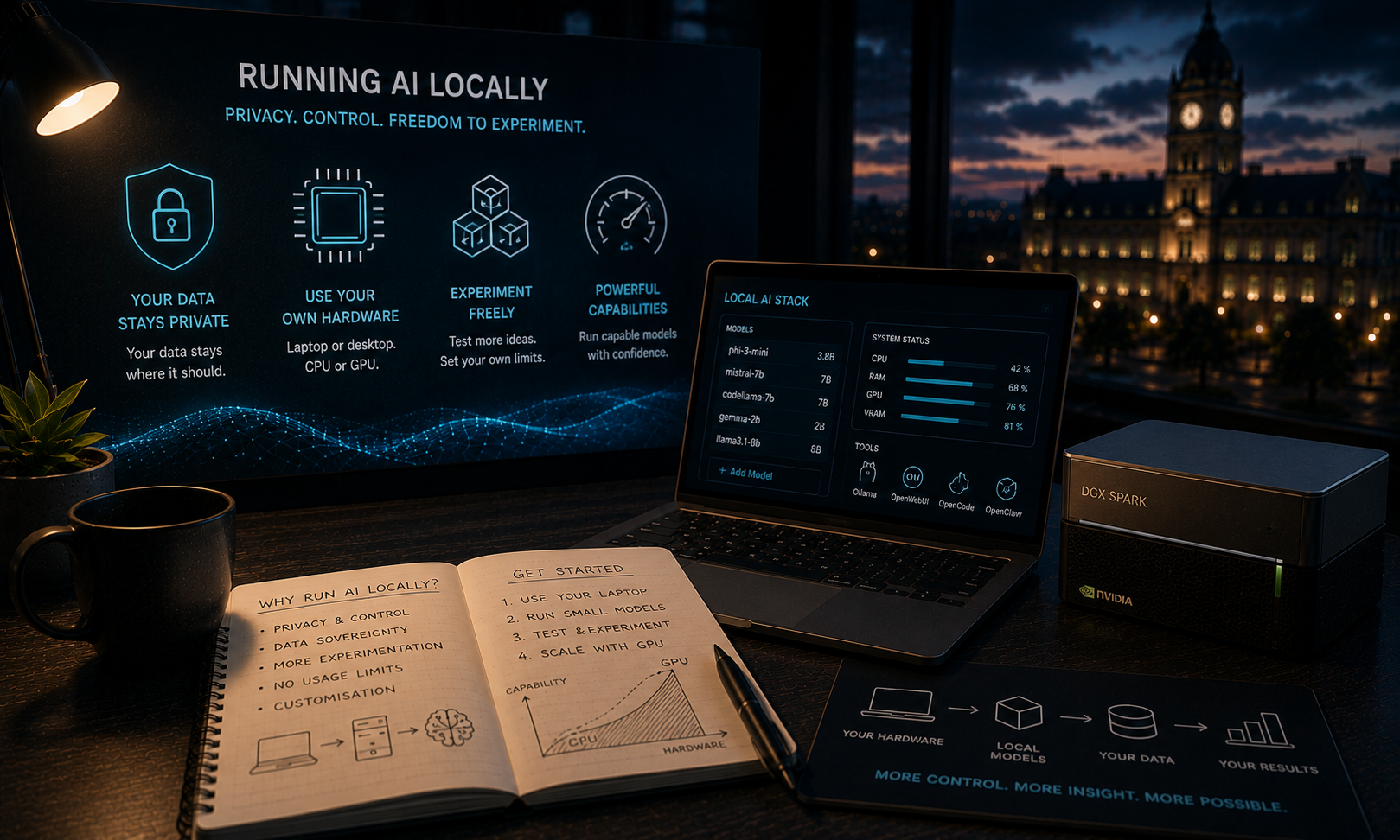 Summary of AI Tooling workshop on running AI locally