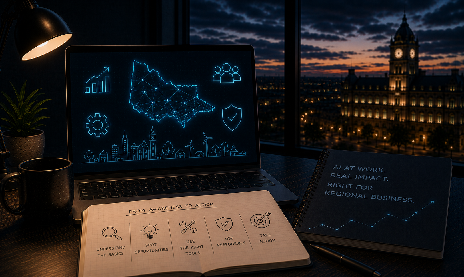 AI at Work in Regional Business: From Awareness to Action