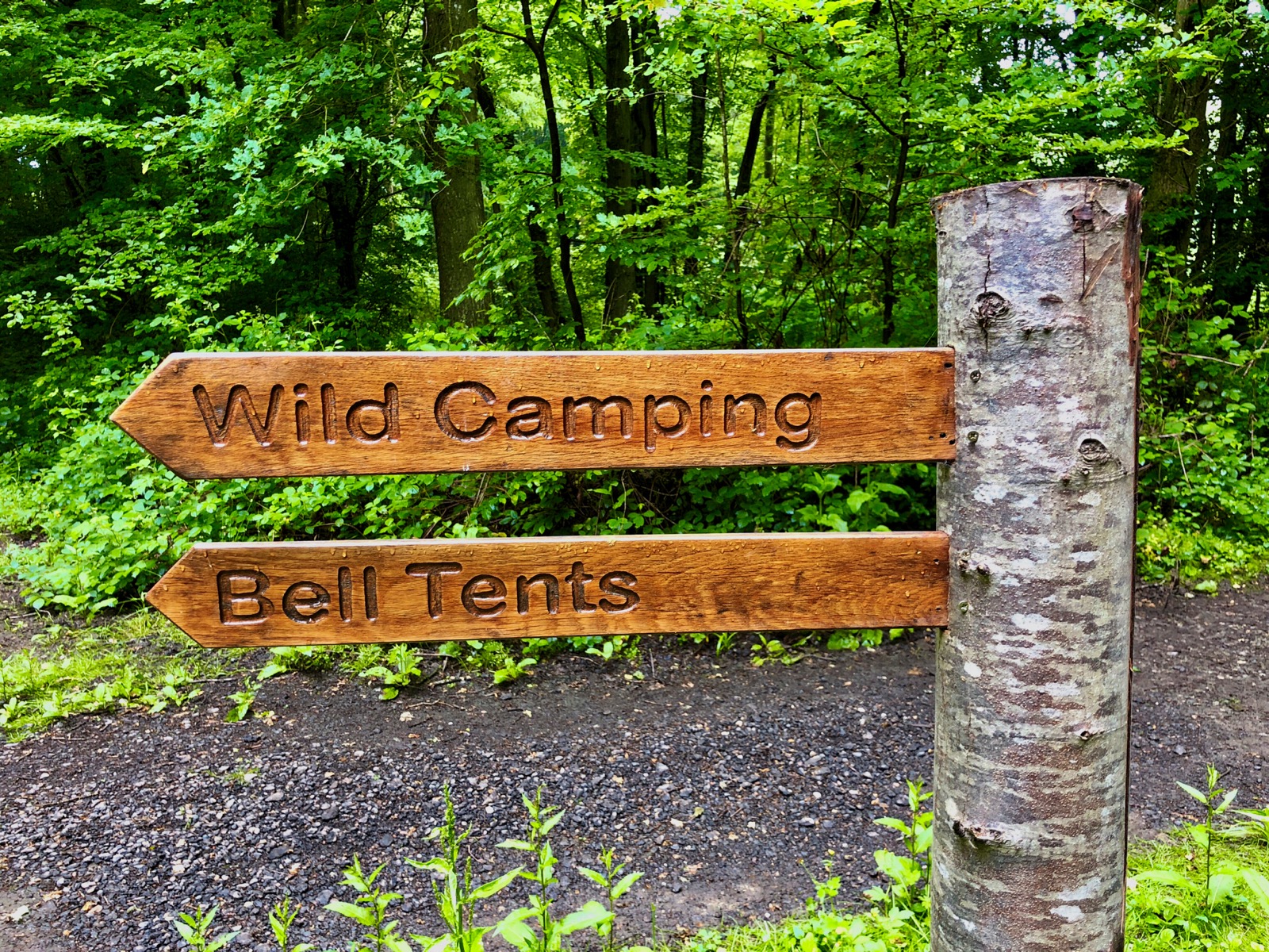 Signs of wild camping