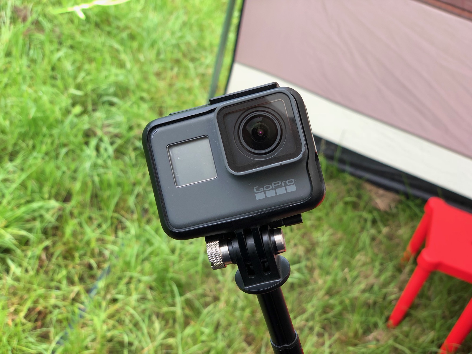GoPro is use while camping