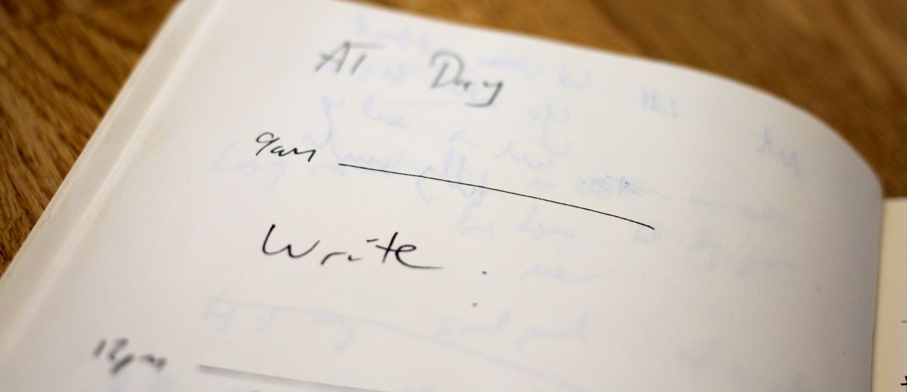 Planning my days in paper form.