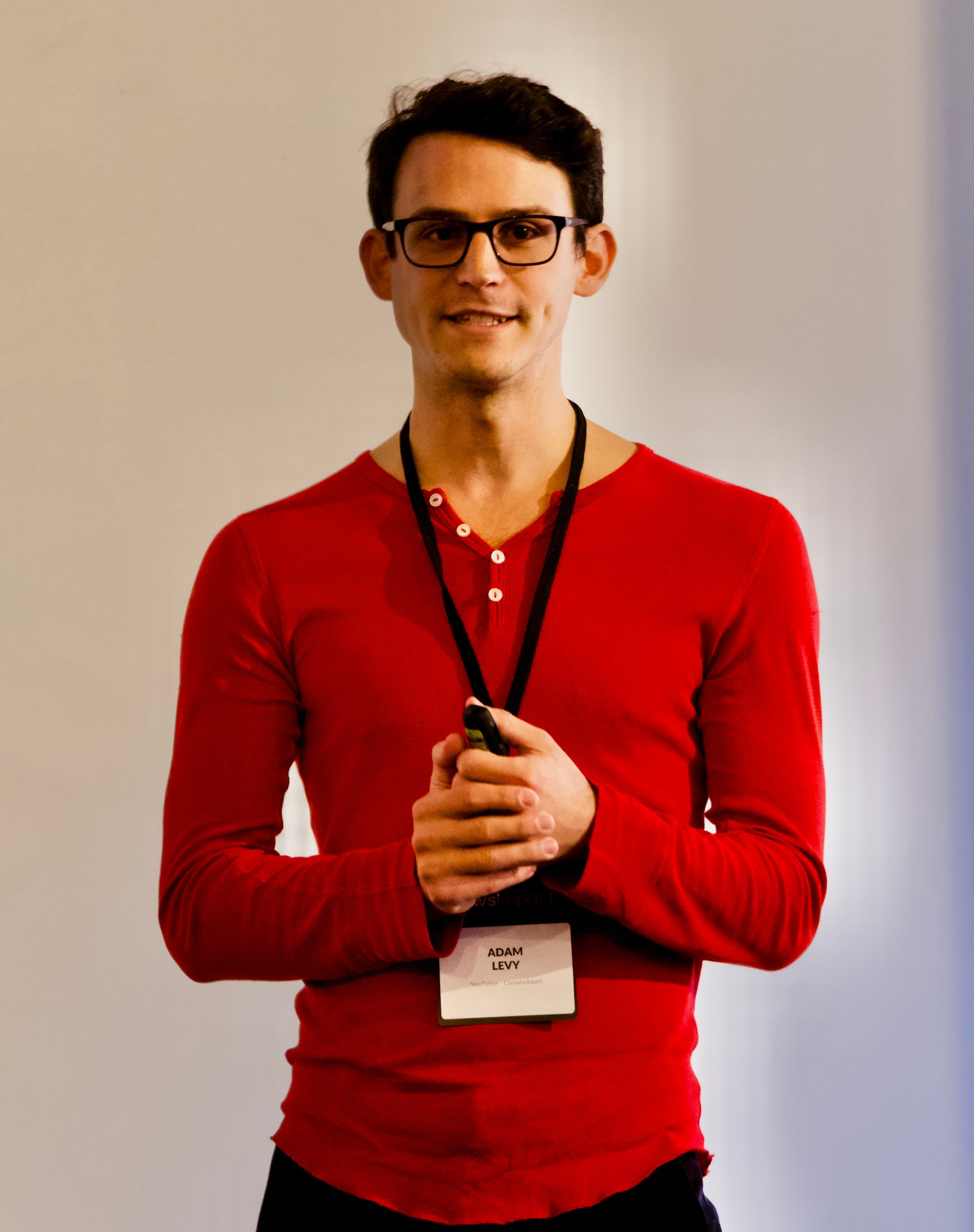 Adam Levy — ClimateAdam — talking at the News Impact Summit in Brimingham