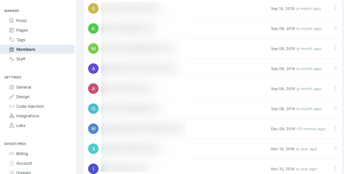 Membership management in Ghost 3.0