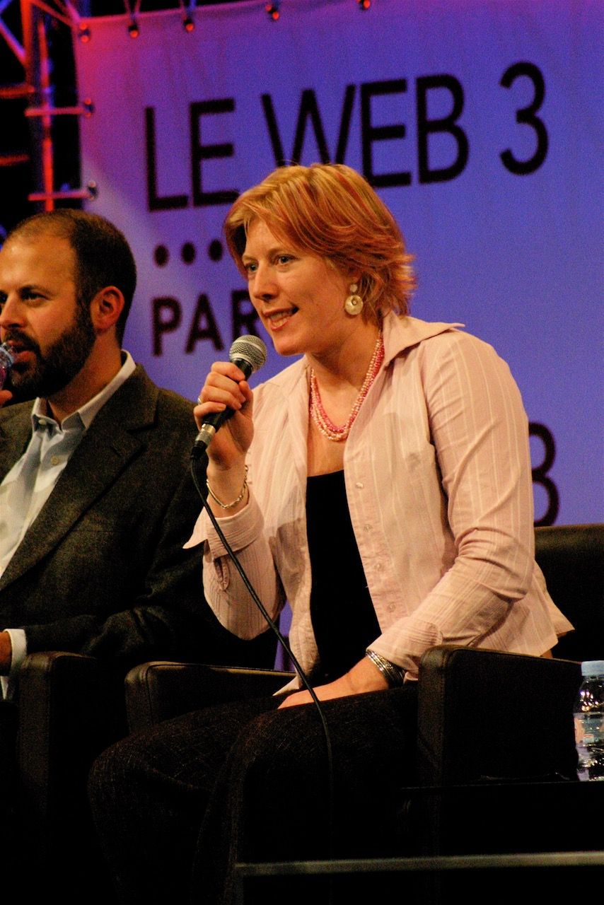 Stephanie Booth holds forth