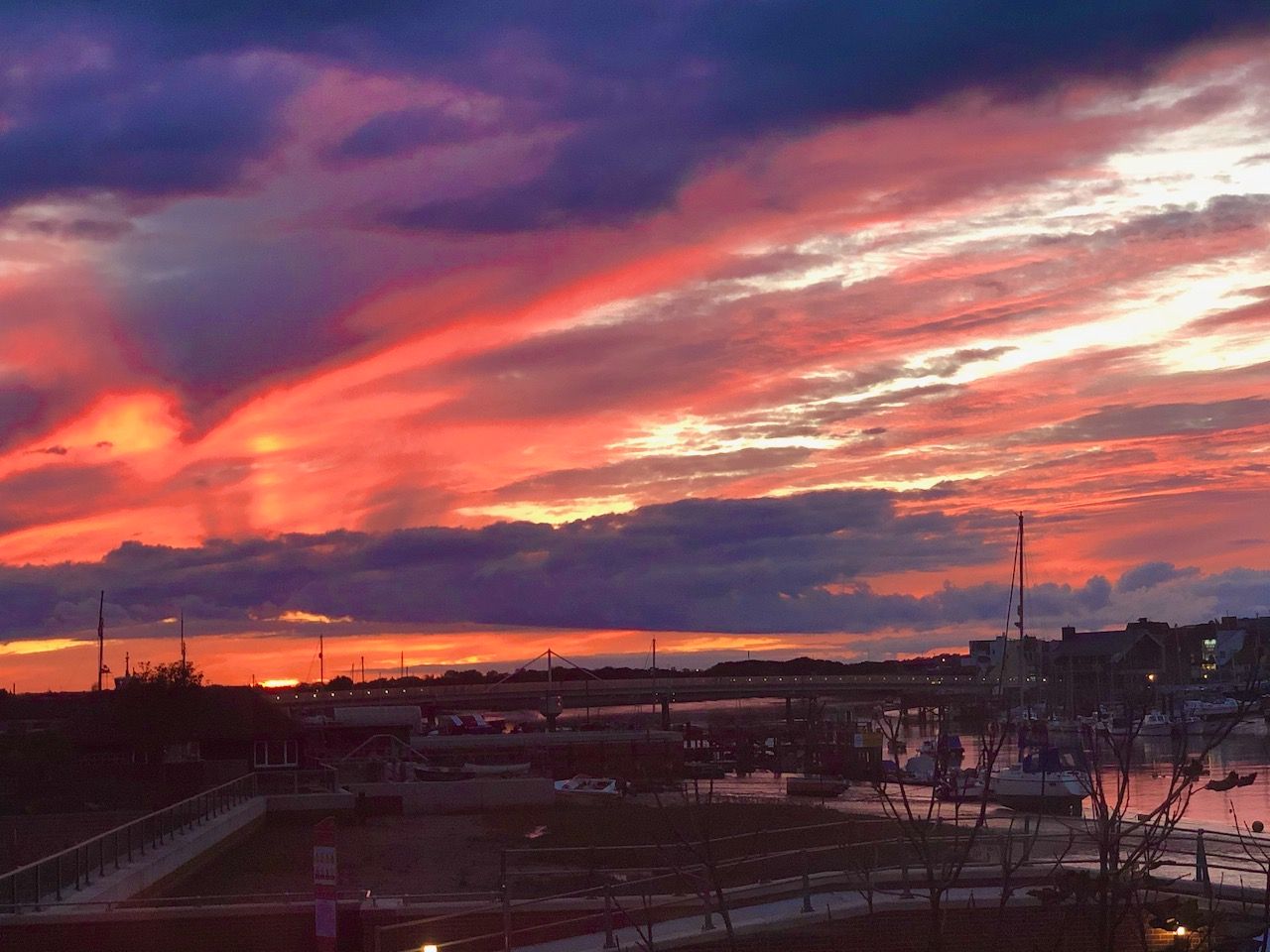 A stunning sunset over Shoreham-by-Sea
