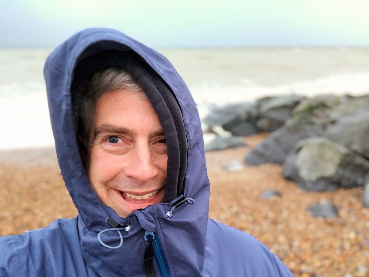 Adam Tinworth on Shoreham Beach