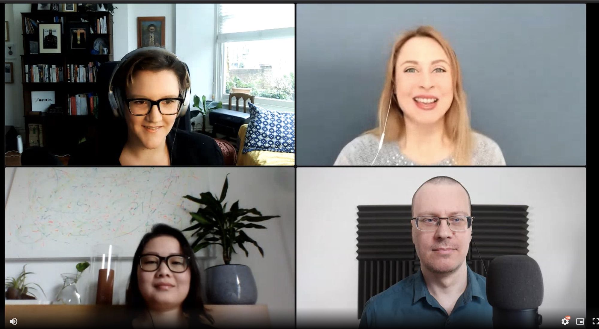 A panel discussion on independent creators with Isabelle Roughol, Marcela Kunova, Qin Xie and Thomas Baedkal