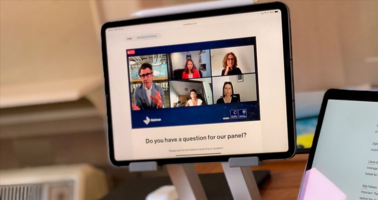 An online panel discussion for the launch of the Reuters Institute Digital News Report