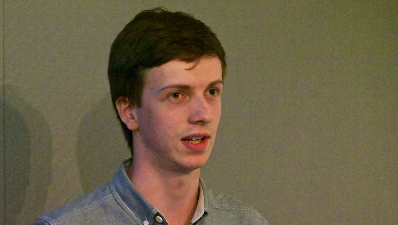 James Cook speaking at News Rewired