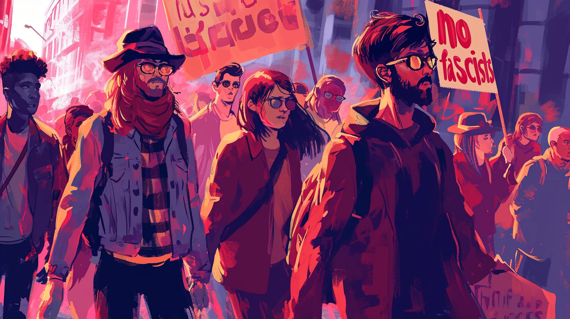 The progressive protestors are on the virtual march