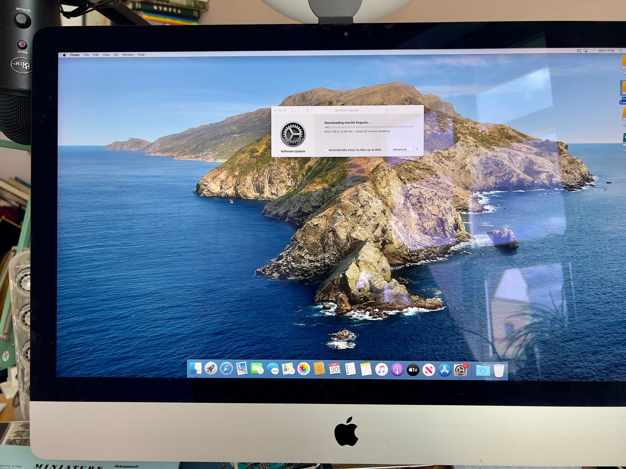 A 2019 iMac running MacOS Catalina. 