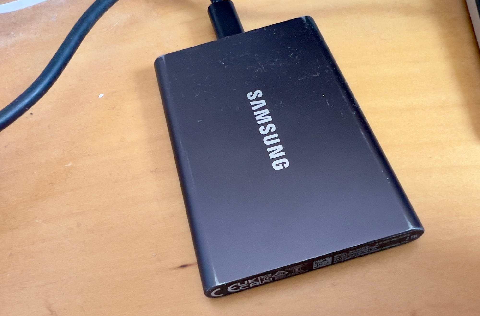 A Samsung T7 2Tb SSD