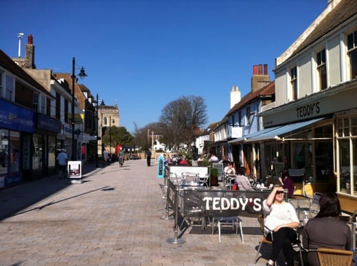 East Street in Shoreham by Sea in 2012