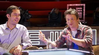 Jamie Oliver and Kevin Systrom at Le Web: an Instagram moment