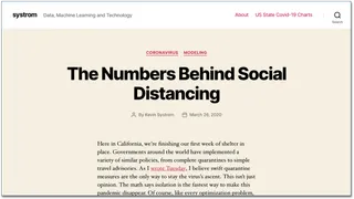 Kevin Systrom’s blog - is all about coronavirus and maths