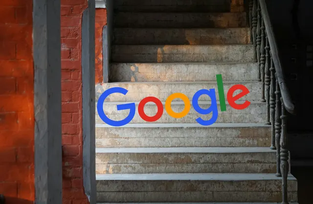 The Google logo on a naughty step