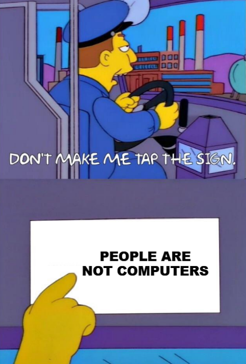 The human brain is not a computer