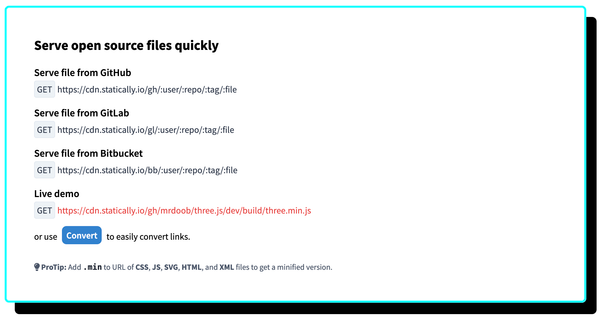 How to serve static files from GitHub