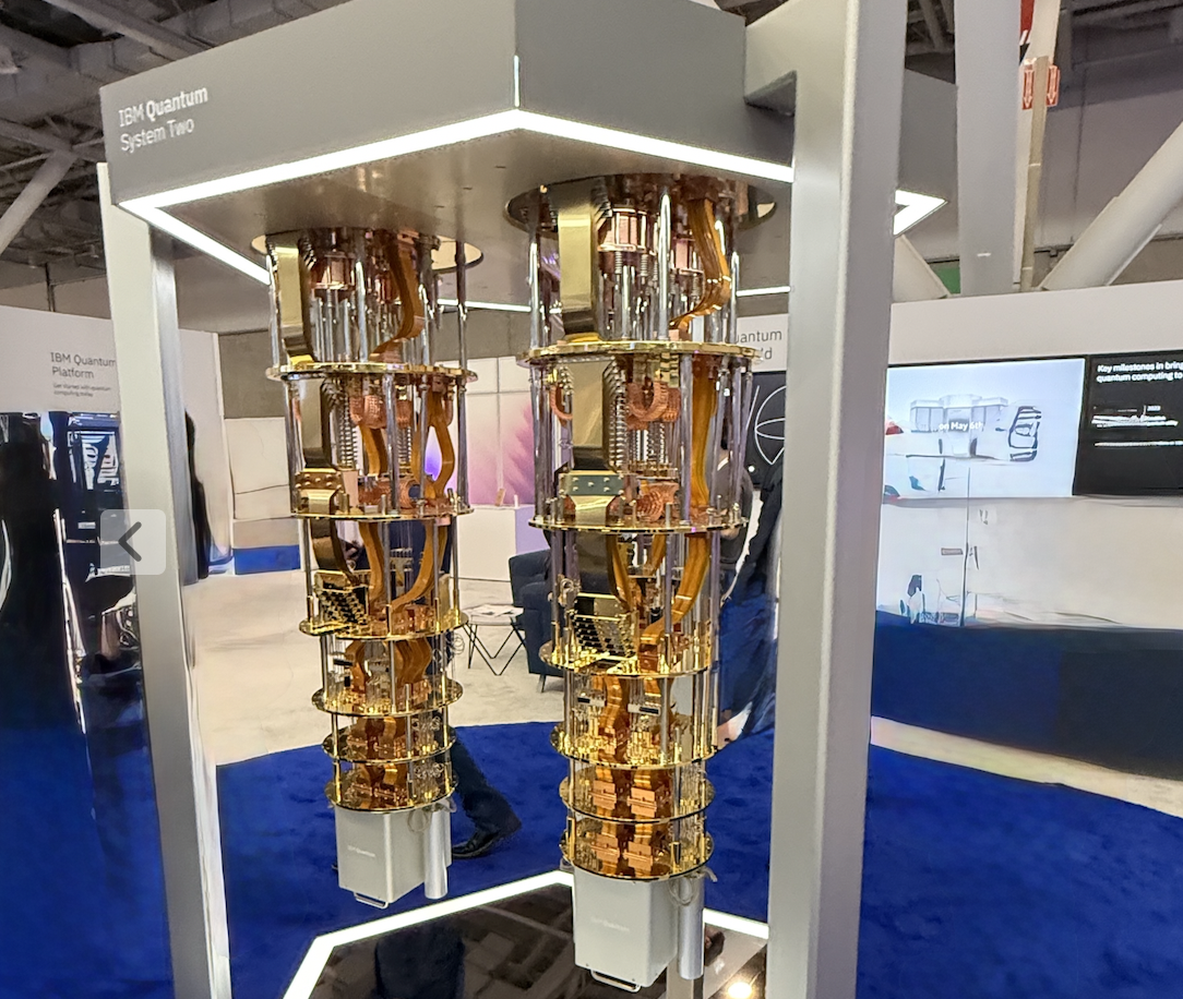 Quantum computer at IBM Think.