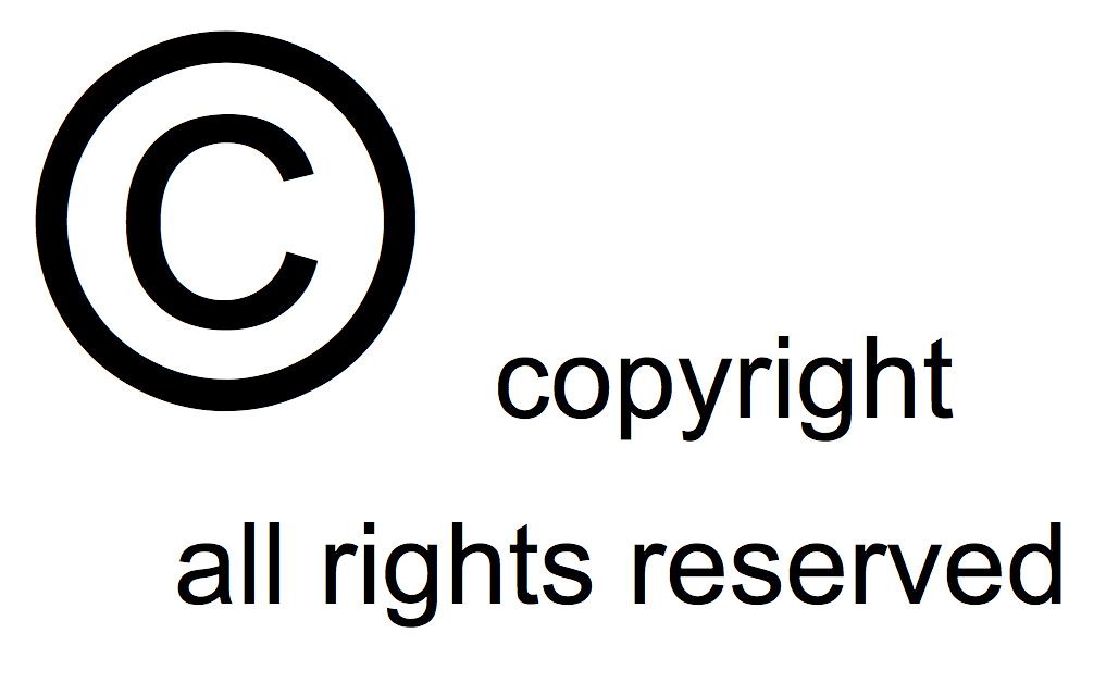 copyright symbol with wording copyright all rights reservice