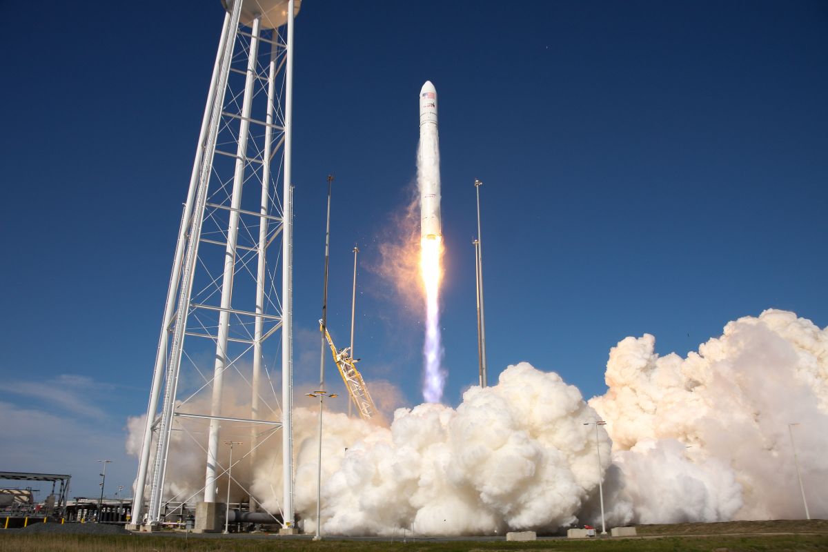 Antares rocket launch. Photo by NASA.