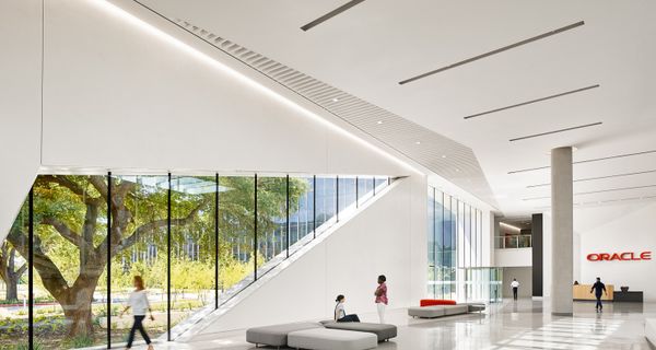 Oracle HQ lobby in Austin, TX.