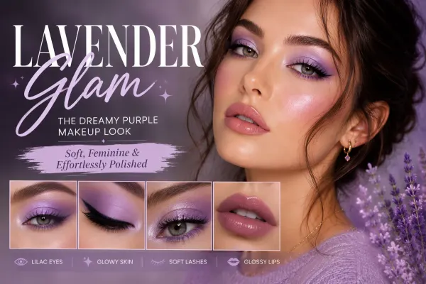 Lavender Glam: The Dreamy Purple Makeup Look That Feels Soft, Feminine & Expensive 💜✨