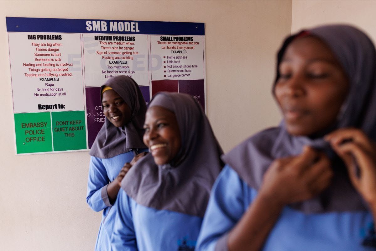 Gulf states are a frequent destination for African care workers, with official estimates suggesting that around 165,000 Ugand