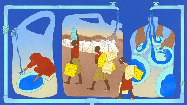 'I’ve never had to fight for water like this before': the battle for survival in refugee camps