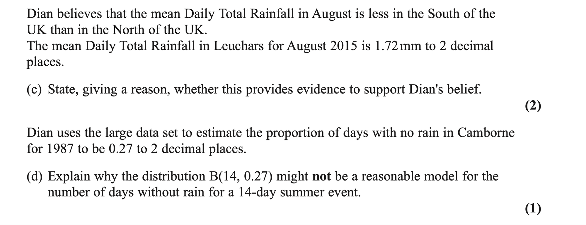 Q3 - Edexcel A-Level Maths Paper 3 June 2022